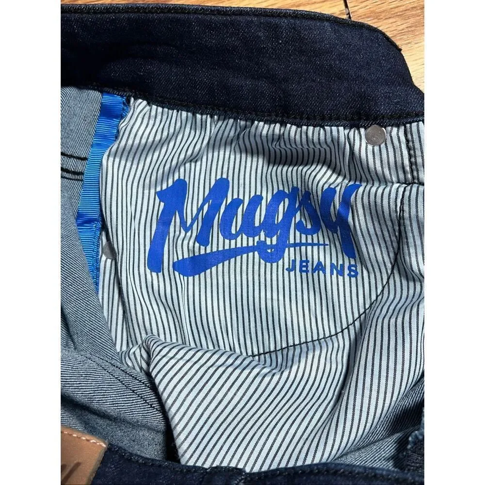 NEW Mugsy Men’s Classic Straight Stretch NGVDB Jeans 33x32